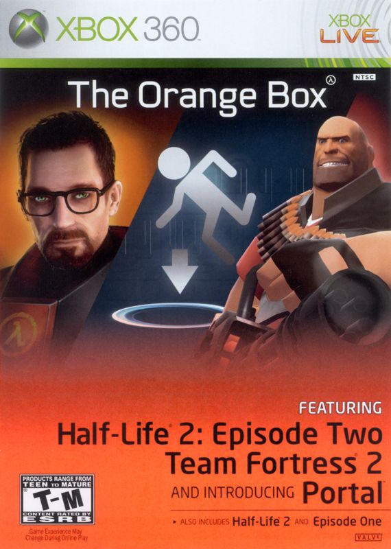 Orange Box box art for Xbox 360